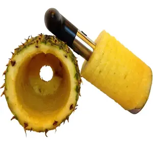 Easy Use Manual Fruit Corer Removal Slicer Cutter Peeler Kitchen Tools Stainless Steel Pineapple Corer
