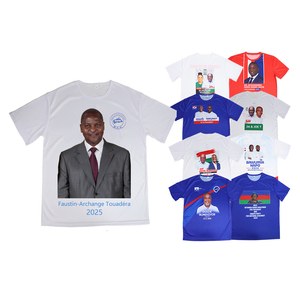 Gahumi 100% Polyester President T-Shirt Customized Professional Design Factory Direct 150 Gsm Sublimation Full Print Tshirt