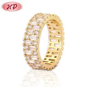 Free Sample New Model 18K Engagement Diamond Ring Jewelry For Girls