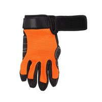 Guantes de Cuero de Cabra Resistentes al Desgaste, Guantes Deportivos de Dedos Completos para Escalada y Actividades al Aire Libre