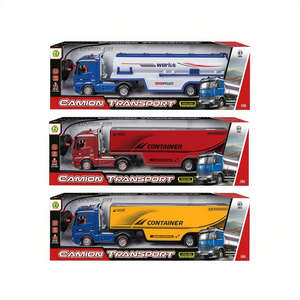 Camion télécommandé RC à l'échelle 1:36 avec remorque porte-conteneurs pour enfants de 6 ans et plus - Product Image 2