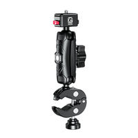 Support de caméra 360° antivol Kewig Custom avec vis 1/4'' à dégagement rapide et réglable pour moto/vélo, compatible Insta360 X5/X4