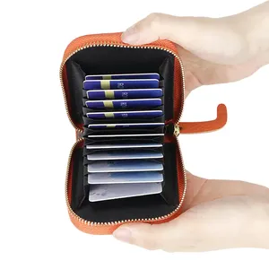 AndoBag Organ, Tarjetero con Múltiples Ranuras, Monedero de Cuero Genuino con Diseño de Gato, Cartera Clásica con Cierre para Mujer 1879 - Product Image 6