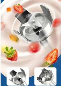 Mixeur plongeant portable en acier inoxydable à vitesses variables, mixeur à main électrique - Product Image 3