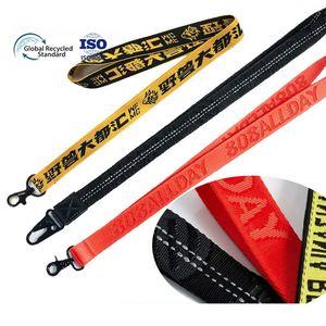無料サンプル 高品質 ランヤード 格安 名入れロゴ入り ウェビングランヤード ジャカード織りランヤード カスタムロゴ入り - Product Image 5
