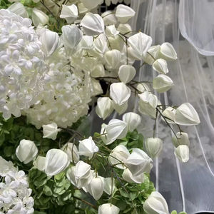 MLD Fleurs artificielles en soie faites à la main de haute qualité, cape de groseille à maquereau, blanc, <span class=keywords><strong>rose</strong></span>, bleu, décoration de mariage, fête à domicile, commande minimum 50 pièces - Product Image 1