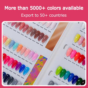 HEMA FREE 高色素彩色凝胶抛光剂自有品牌批发UV凝胶散装指甲彩绘凝胶指甲油定制logo - Product Image 4