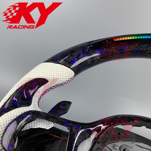 Accesorios Interiores Personalizados, Levas de Cambio Magnéticas con LED RPM, Volante de Fibra de Carbono Forjada y Cuero Genuino para BMW G - Product Image 5