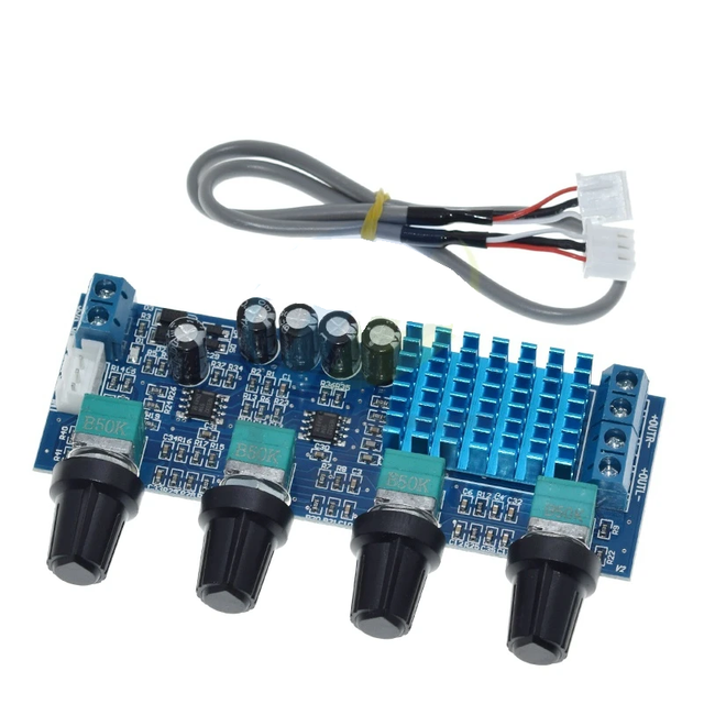 XH-M577 TPA3116D2 Audio High Power Tone Op Amps DC 12-24V Dual-channel Stereo 2 X 80W Digital Amplifier Board