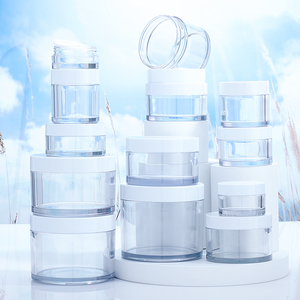 Nhựa Rỗng Pet Lọ Với Nắp Cho Mỹ Phẩm Bao Bì <span class=keywords><strong>Jar</strong></span> Dày 5Mm Rộng Miệng Kem <span class=keywords><strong>Jar</strong></span> Bộ Mỹ Phẩm Bao Bì Container - Product Image 2