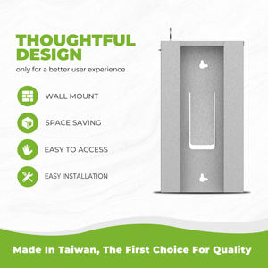 FANDA-GUANTERA DESECHABLE DE ACERO INOXIDABLE, CIERRE DE SEGURIDAD DE ALMACENAMIENTO MONTADO EN PARED HECHO EN TAIWÁN PARA SCIENCE LAB - Product Image 4