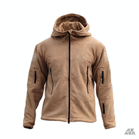Vêtements de chasse camouflage coupe-vent en gros, doublure polaire double face, vestes tactiques d'hiver pour hommes, pour le camping et l'escalade