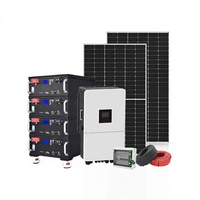 Kit complet de système d'énergie solaire hybride triphasé 10 kW pour résidentiel et commercial avec stockage d'énergie et batterie au lithium LiFePO4
