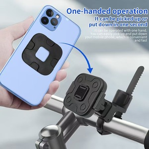 Support de téléphone pour moto, noir, compact, magnétique, à dégagement rapide, pour vélos de route et support de moto - Product Image 2