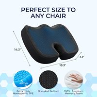 Coussins respirants en mousse à mémoire de forme pour soulager la douleur sciatique et coussin d'assise et oreiller en gel en forme de U pour personnes en surpoids