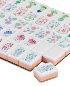 맞춤형 4중 고급 어린이 마작 타일 160개 진주빛 아크릴 내구성 친환경 세트 - Product Image 5