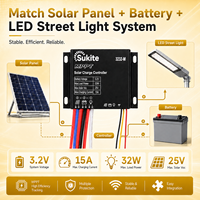 Contrôleur de charge solaire Sukite Superior MPPT 3232 3.2V 15A 32W pour éclairage public communautaire