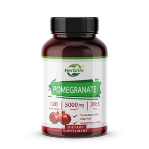 Cápsulas de Extracto de Granada OEM / ODM |   Sin OMG (120 Porciones Cada Una), Apoyo Antioxidante, Apoyo Inmunológico - Product Image 1