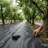 Toile de paillage tissée en PP robuste pour le contrôle des adventices, idéale pour l'agriculture et le jardinage