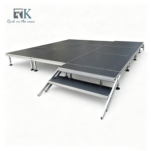 Scène portable à prix d'usine, système de scène modulaire en aluminium avec escaliers à vendre - Product Image 1