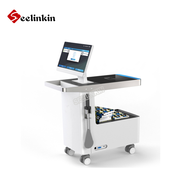 Interactive Book return Removable mobile cart UHF RFID self service library self checkout kiosk