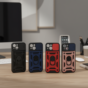 เคสโทรศัพท์แบบวงแหวนแม่เหล็กสไตล์เกราะ - Product Image 3