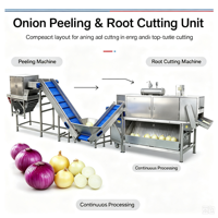 Machine à découper les petits anneaux d'oignon avec haute précision pour la production et la transformation d'aliments de type snack