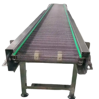Convoyeur à bande maillée en acier inoxydable 304 personnalisé en usine, vitesse réglable, nettoyage facile, puissance 4,5 kW pour l'assemblage industriel