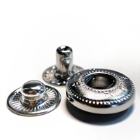 Boutons-pression en laiton ronds minimalistes haut de gamme, personnalisés, avec motif papillon en relief, fabriqués directement en usine, marque JIAXIN