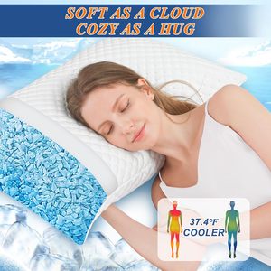 Almohadas Modernas de Espuma Viscoelástica con Soporte para el Cuello, Ajustables, Firmes y Suaves, Antiácaros, para Dormir - Product Image 4
