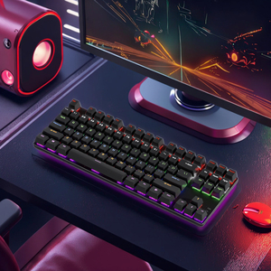 87-Key cơ khí tùy chỉnh RGB Backlit 2.4GHz không dây chơi game màu xanh chuyển đổi USB Type-C lập trình tràn kháng cho - Product Image 6