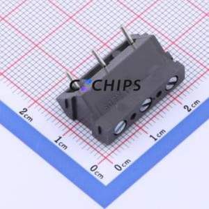 976-T-DS/03 <b>Screw</b> Terminal <b>Block</b> Through hole Component (THT),P=7.5mm Connector 1x3P 7.5mm Gray Through Hole - Product Image 2