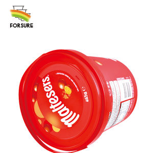 32 ออนซ์แทมเปอร์ที่เห็นได้ชัด IML โลโก้ถังพลาสติกกลมโยเกิร์ต <span class=keywords><strong>labneh</strong></span> บรรจุภัณฑ์ไอศกรีมภาชนะพลาสติก 1 ลิตร - Product Image 4