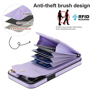 Poignet Longe Fil À Coudre Portefeuille Anneau Titulaire TPU PU Cuir Couverture de Téléphone Cas Pour <span class=keywords><strong>Iphone</strong></span> 7 8 X Xr Xs 11 12 13 14 15 16 Pro Max - Product Image 5