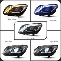 Phare HETOP W205 2015-2020 Classe C DRL LED Mise à niveau Clignotant Phare Modifié Assemblage Signal Accessoires Auto pour Benz