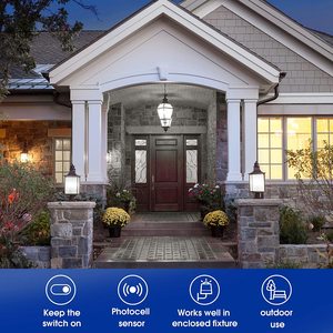 Bóng Đèn LOHAS 9W Dusk To Dawn <span class=keywords><strong>A19</strong></span> Bóng Đèn Cảm Biến <span class=keywords><strong>LED</strong></span> Ánh Sáng Ban Ngày 5000K Tự Động Bật/Tắt Để Chiếu Sáng Gia Đình - Product Image 5