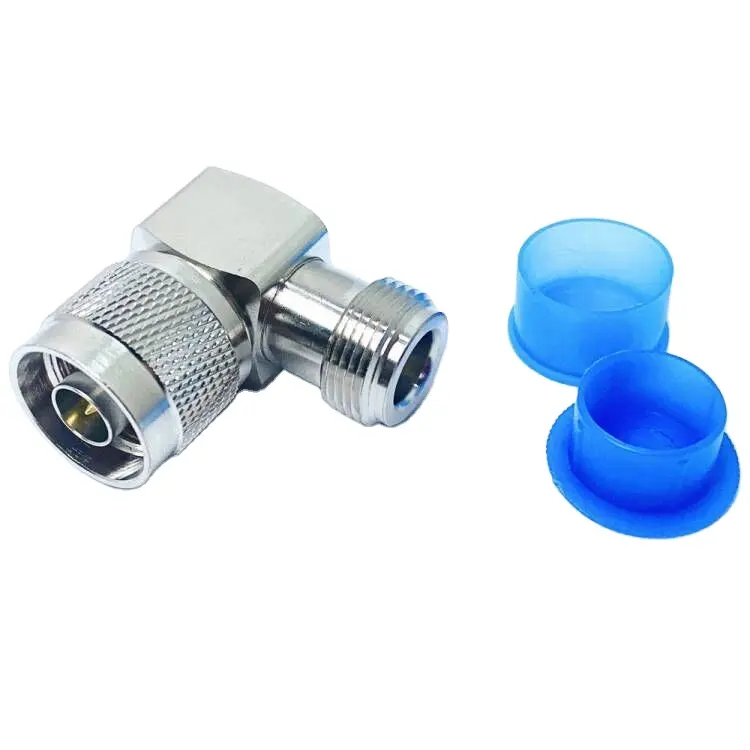 Nhà máy OEM 90 độ DC-6GHz 3GHz RF đồng trục Adapter connecter khuỷu tay 50ohm N nam để N nữ right angle RF nối adapter