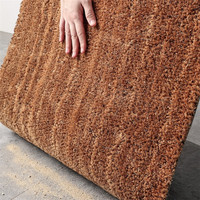 40*60cm Paillasson personnalisé en fibre de coco Paillasson avant en fibre de coco avec mot Come in the Coffee Is on Brown Paillasson imprimé logo personnalisé