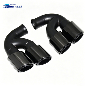 ปลายท่อไอเสียแบบ GTS สี่ท่อ สำหรับ Porsche Cayenne 958 ปี 2011-2017 ทำจากสแตนเลส ติดตั้งง่ายแบบ Bolt-on อัพเกรดปลายท่อไอเสียสแตนเลส - Product Image 1