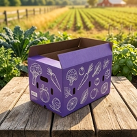 Boîte en carton enduite de cire personnalisée, boîte en carton trempée dans la cire, boîte en carton imperméable pour le transport et l'emballage de légumes frais, de fruits de mer et de produits frigorifiques