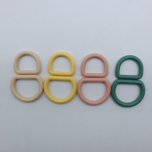 Anneaux en D durables en alliage de zinc, boucle en plastique ABS, rivet métallique revêtu, motif solide, harnais, colliers et laisses pour animaux de compagnie colorés - Product Image 2