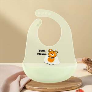 Original Newborn Silicone <b>Baby</b> Plate <b>Bowl</b> Waterproof Bibs Wholesale BPA Free Silicone <b>Baby</b> Bib - Product Image 3