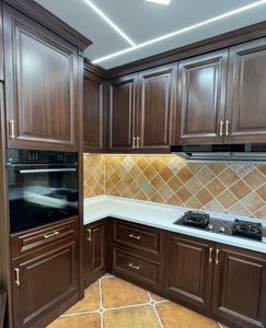 <span class=keywords><strong>Muebles</strong></span> de Madera Modernos y Económicos de Diseño Modular 2025, Mueble de Cocina Exterior Multifuncional de Madera Maciza con Cajones Deslizantes - Product Image 6