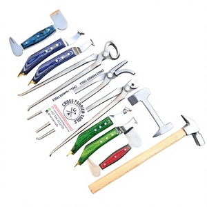 Professional Farrier Horse Hoof Care Tool Kit <b>Driving</b> Hammer Loop Hoof Knife Buffer Nipper Cutter Clincher Nail Puller Pliers - Product Image 1