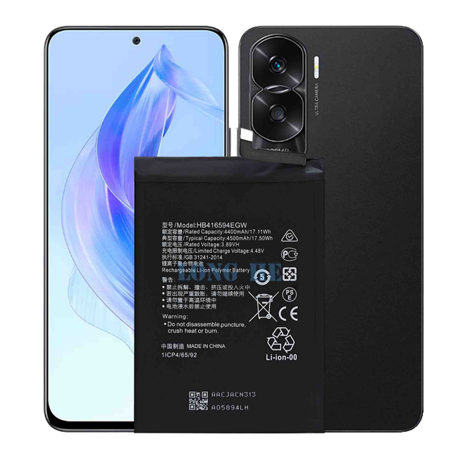 Smart Phone Battery HB416594EGW Lithium-ion Rechargeable Battery for for Honor X50i 90 Lite 5G X8A X8B Stock