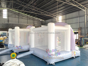 Château sautant d'intérieur et extérieur commercial de maison de rebond de bébé blanc de PVC avec le château gonflable de piscine de toboggan de fosse à balles pour des enfants - Product Image 6