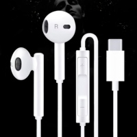 Écouteurs intra-auriculaires filaires et casques de sport avec prise jack 3,5 mm et USB-C pour iPhone 15 16 Pro Max Smartphone