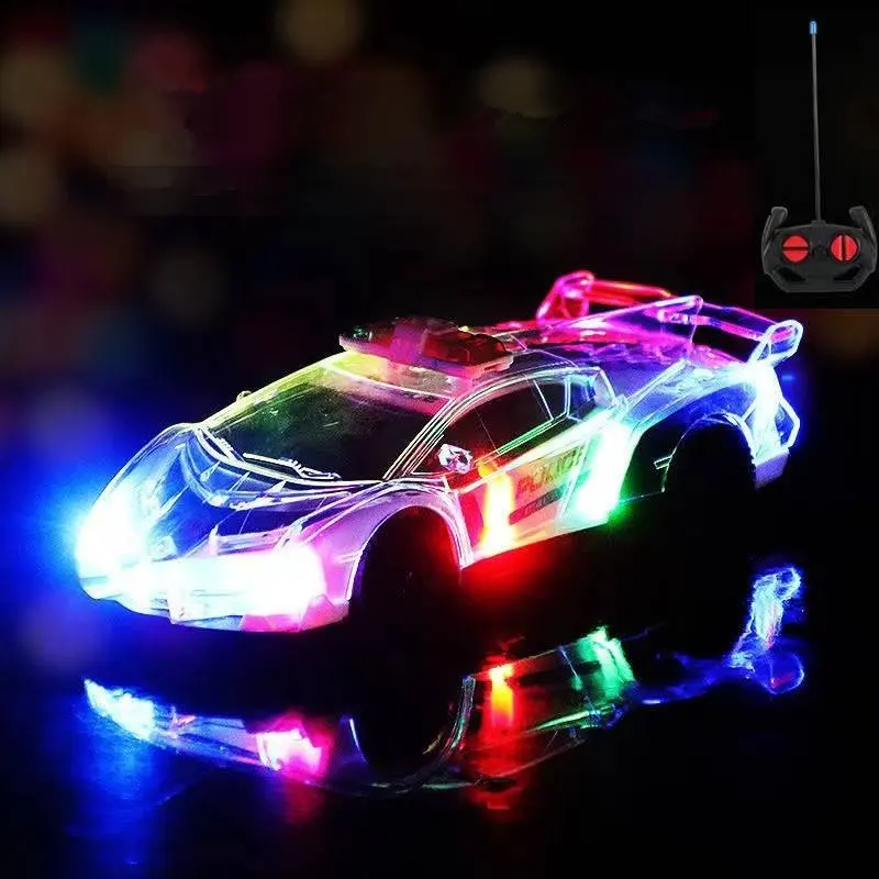 Das neue driftende RC-fernbedienungs-auto elektrisches spielzeug für kinder rennmodell 1:24 bunte beleuchtung supercar polizeiauto