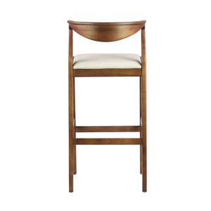 Taburetes de Bar para Muebles de Cocina, Muebles Comerciales para Restaurantes, Muebles de Bar de Madera Maciza, <span class=keywords><strong>Asiento</strong></span> con Respaldo Alto, <span class=keywords><strong>Taburete</strong></span> Alto de Madera - Product Image 4