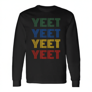 Camiseta de manga larga Yeet Gen Z Slang, color negro, unisex, talla para adultos M L XL XXL - Product Image 2